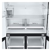 LG 427L Multi Door Refrigerator with Smart Inverter Compressor™ in Essence Matte Black, GF-L4534EP