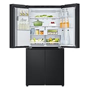 LG 427L Multi Door Refrigerator with Smart Inverter Compressor™ in Essence Matte Black, GF-L4534EP