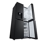 LG 427L Multi Door Refrigerator with Smart Inverter Compressor™ in Essence Matte Black, GF-L4534EP