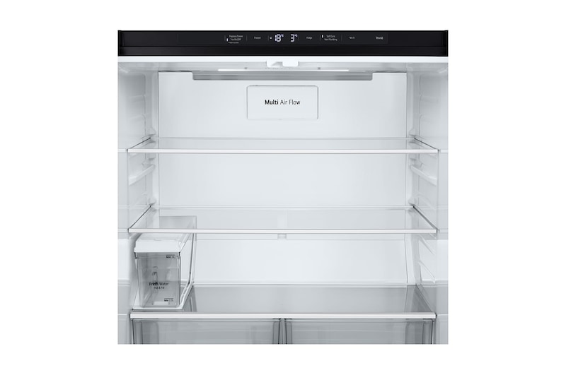LG 427L Multi Door Refrigerator with Smart Inverter Compressor™ in Essence Matte Black, GF-L4534EP