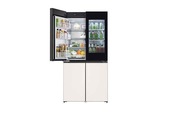 LG 527L Smart Inverter Compressor™ Refrigerator in Mint Beige Glass, GF-Q5143GE