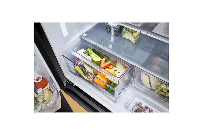 LG 527L InstaView® Fridge with MoodUP™ LED Colour Panels, GF-Q527MU