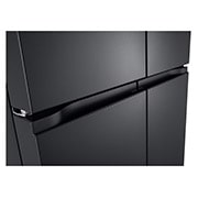 LG 601L Multi Door Refrigerator with Smart Inverter Compressor™ in Essence Black Steel, GF-B6014EV