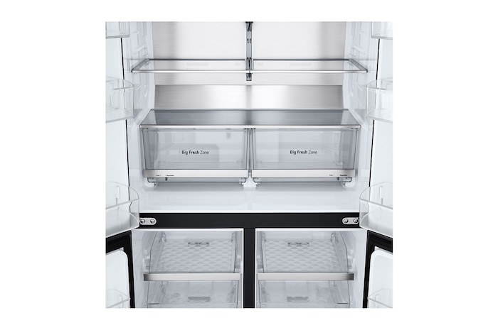 LG 601L Multi Door Refrigerator with Smart Inverter Compressor™ in Essence Black Steel, GF-B6014EV