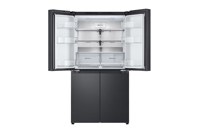 LG 601L Multi Door Refrigerator with Smart Inverter Compressor™ in Essence Black Steel, GF-B6014EV