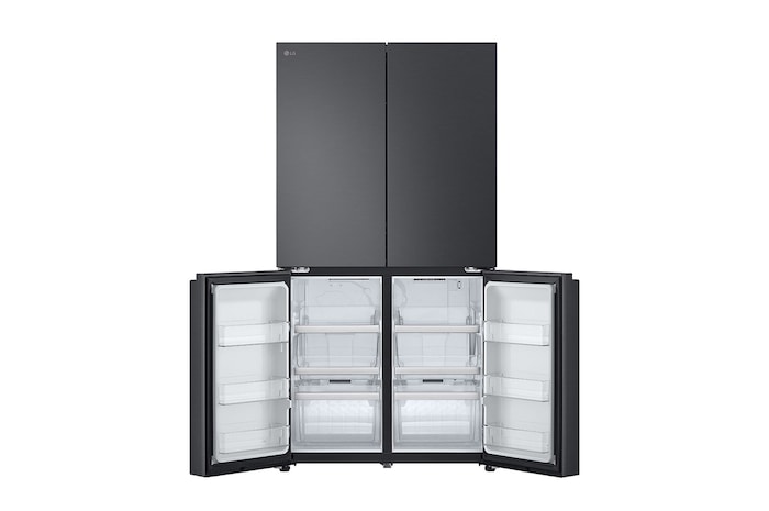 LG 601L Multi Door Refrigerator with Smart Inverter Compressor™ in Essence Black Steel, GF-B6014EV