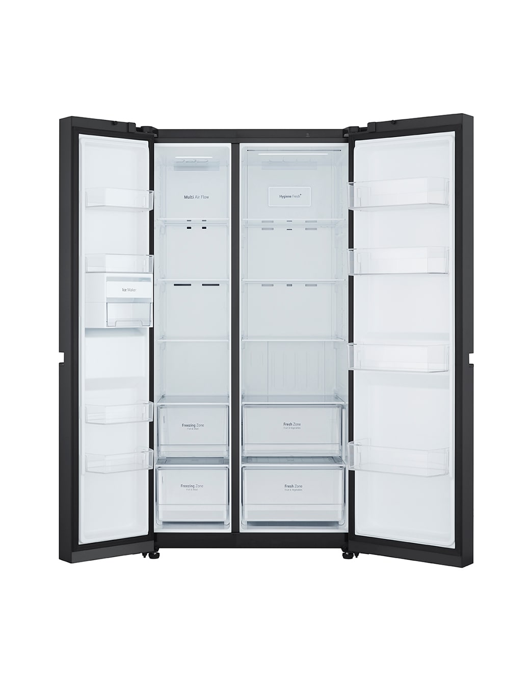 LG 647L sidebysidefridge with Smart Inverter Compressor in Black