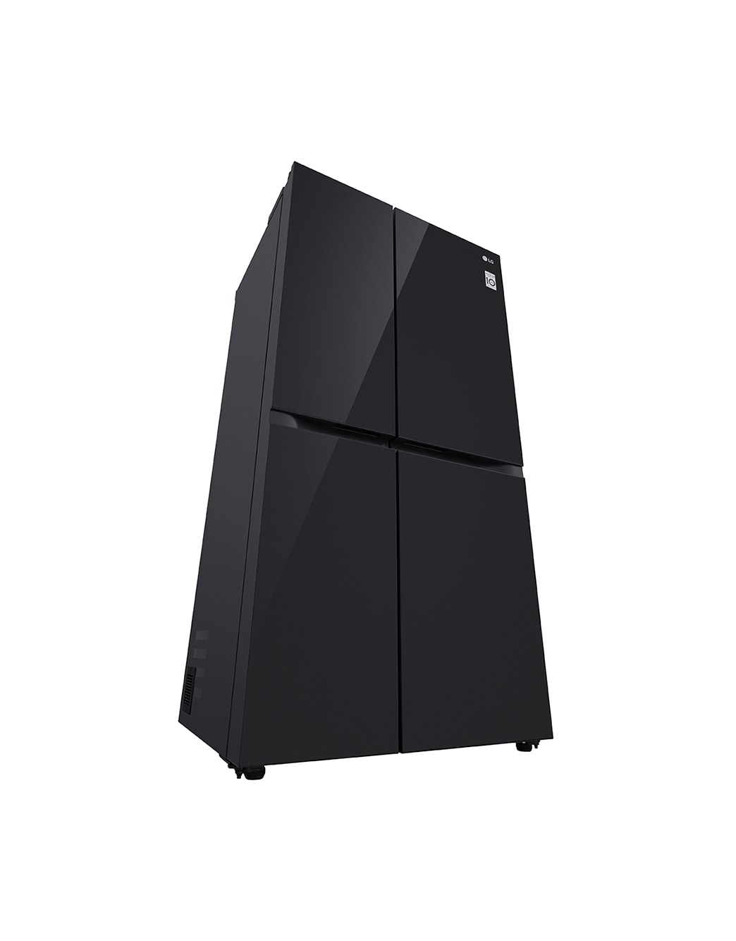 LG 647L Side-by-Side Fridge in Black Glass Mirror | LG Singapore