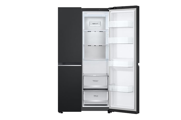 LG 647L Side by Side Refrigerator with Smart Inverter Compressor™ in Essence Matte Black, GS-B6473EP