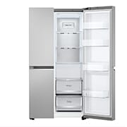 LG 647L Side by Side Refrigerator with Smart Inverter Compressor™ in Prime Silver, GS-B6473PY
