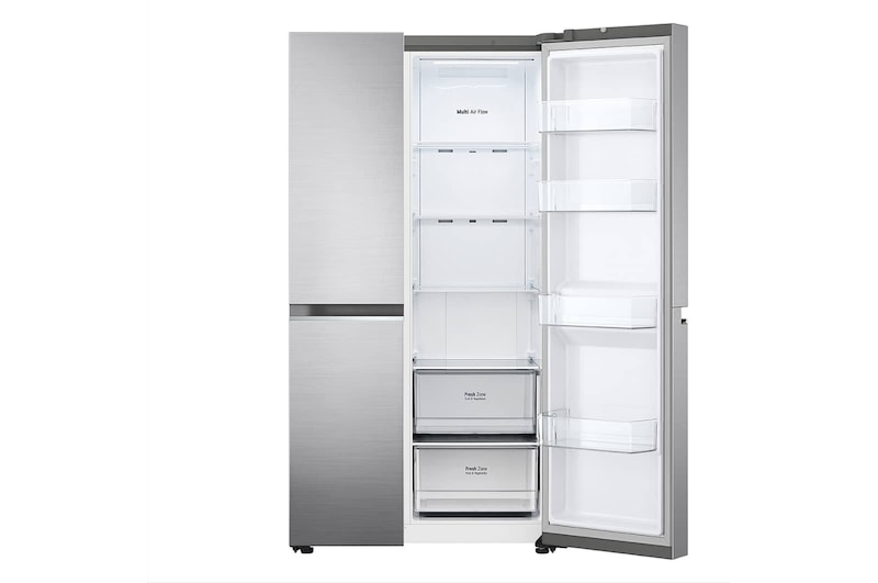 LG 647L side-by-side-fridge with Smart Inverter Compressor™ in Platinum Silver, GS-B6473PZ