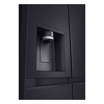 LG 623L Side by Side Fridge with Smart Inverter Compressor™ in Essence Black Steel, GS-L6104EV