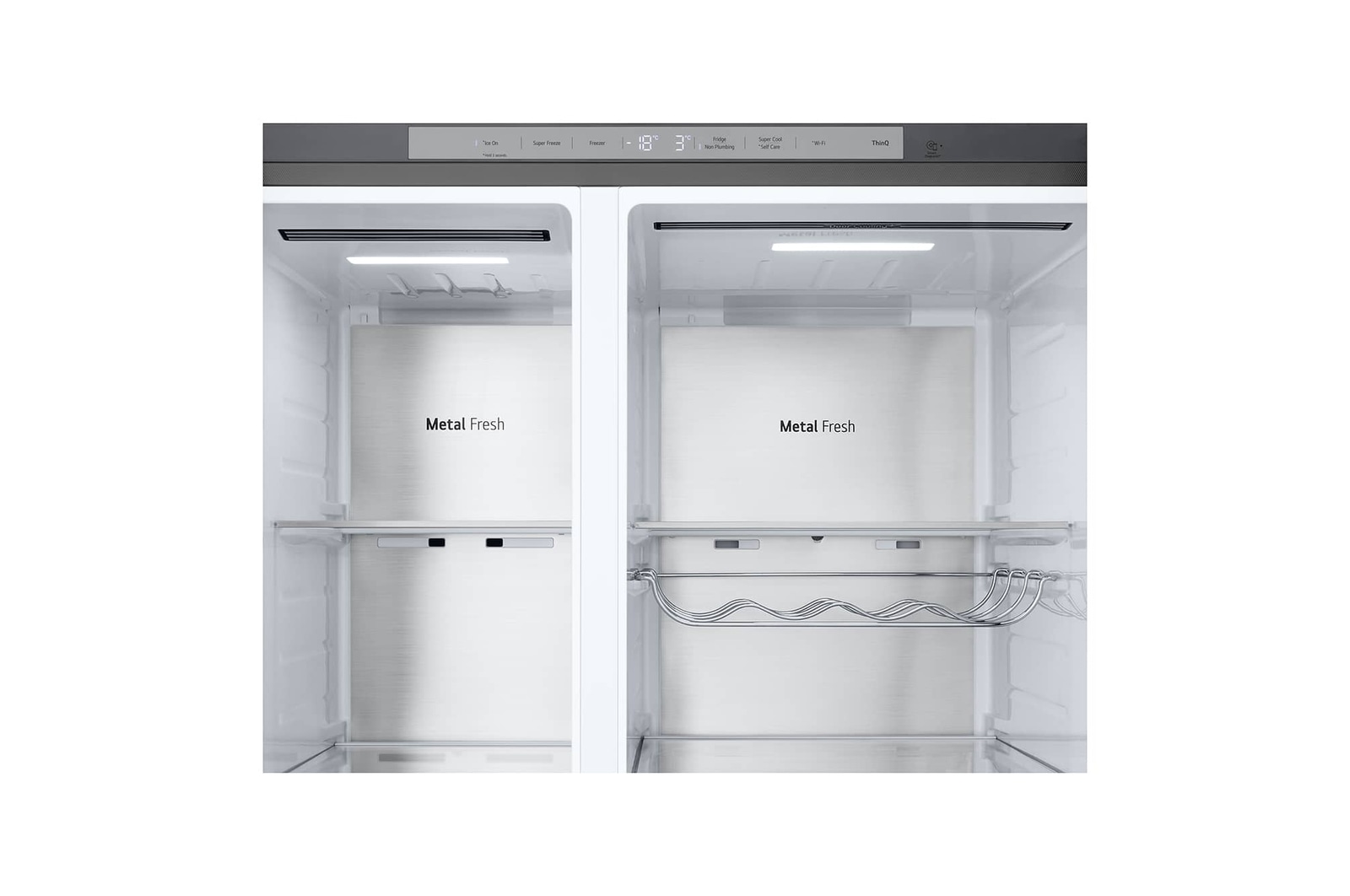LG 628L Side by Side Fridge with Smart Inverter Compressor™ in Prime Silver, GS-L6104PY
