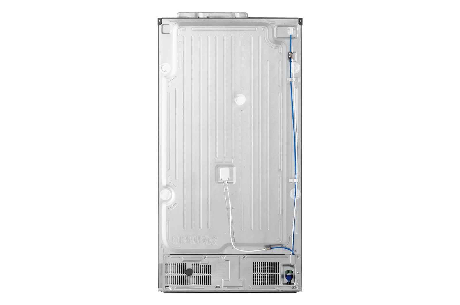 LG 628L Side by Side Fridge with Smart Inverter Compressor™ in Prime Silver, GS-L6104PY