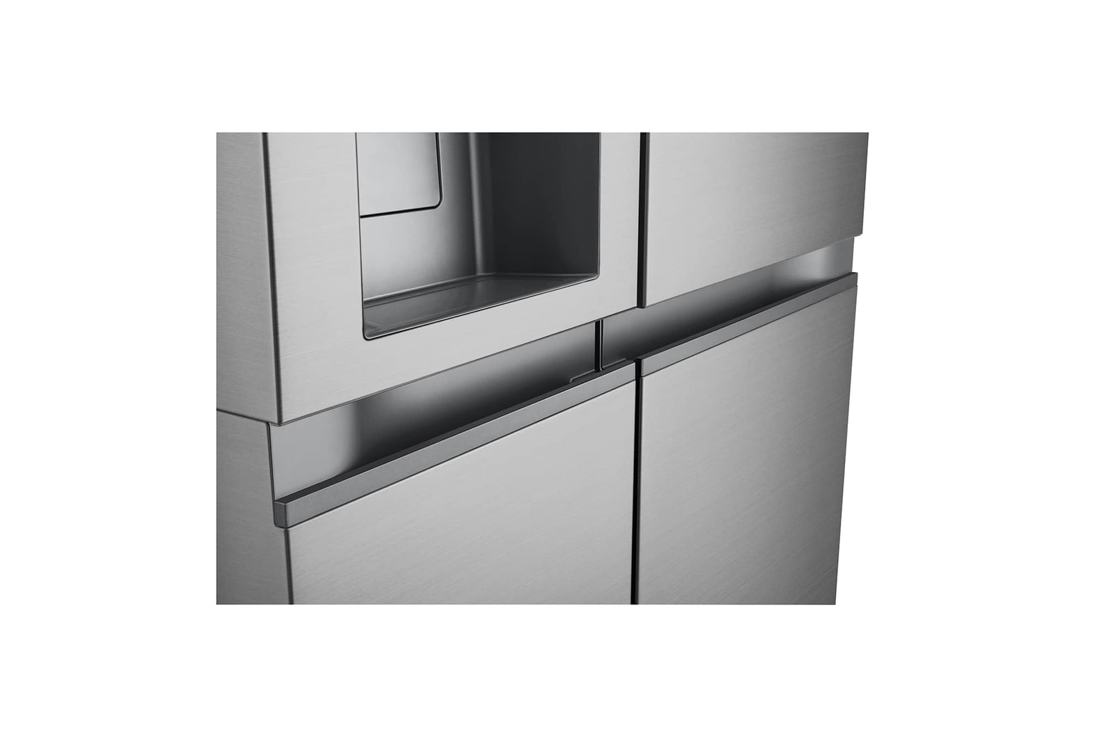 LG 628L Side by Side Fridge with Smart Inverter Compressor™ in Prime Silver, GS-L6104PY