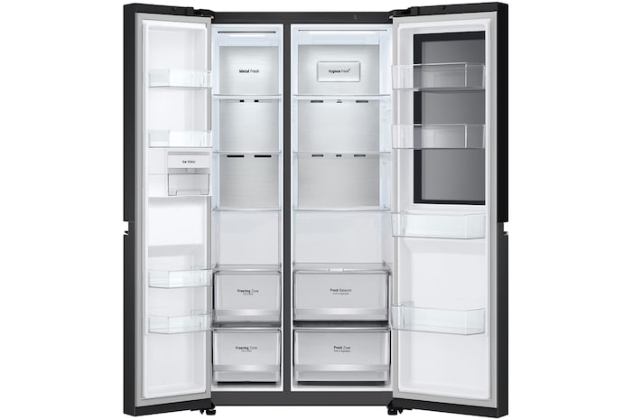 LG 647L InstaView® Refrigerator in Essence Matte Black, GS-V6473EP