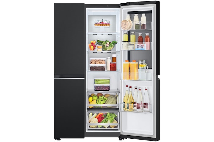 LG 647L InstaView® Refrigerator in Essence Matte Black, GS-V6473EP