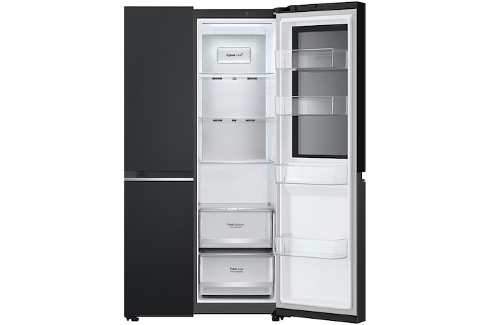 LG 647L InstaView® Refrigerator in Essence Matte Black, GS-V6473EP