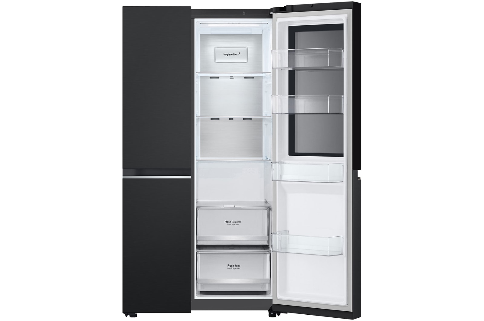 LG 647L InstaView® Refrigerator in Essence Matte Black, GS-V6473EP