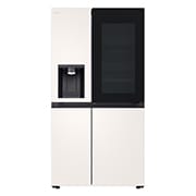 LG 628L InstaView® Door-in-Door® Side by Side Fridge in Beige, GS-X6104BE