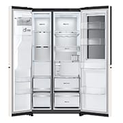 LG 628L InstaView® Door-in-Door® Side by Side Fridge in Beige, GS-X6104BE