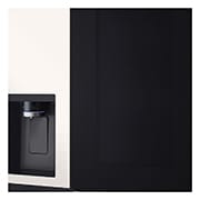 LG 628L InstaView® Door-in-Door® Side by Side Fridge in Beige, GS-X6104BE