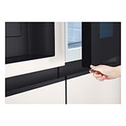 LG 628L InstaView® Door-in-Door® Side by Side Fridge in Beige, GS-X6104BE