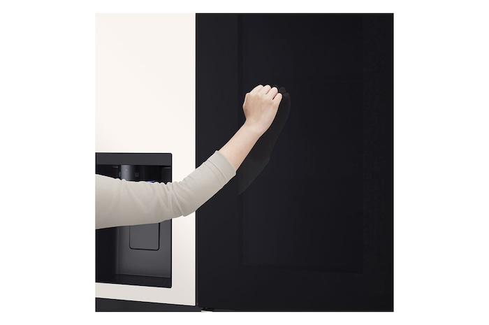 LG 628L InstaView® Door-in-Door® Side by Side Fridge in Beige, GS-X6104BE