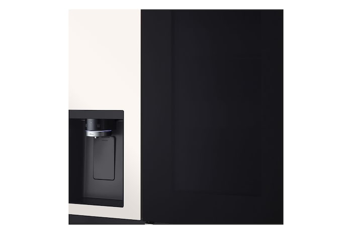 LG 628L InstaView® Door-in-Door® Side by Side Fridge in Beige, GS-X6104BE