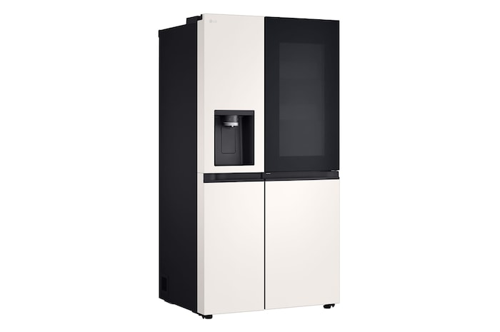 LG 628L InstaView® Door-in-Door® Side by Side Fridge in Beige, GS-X6104BE