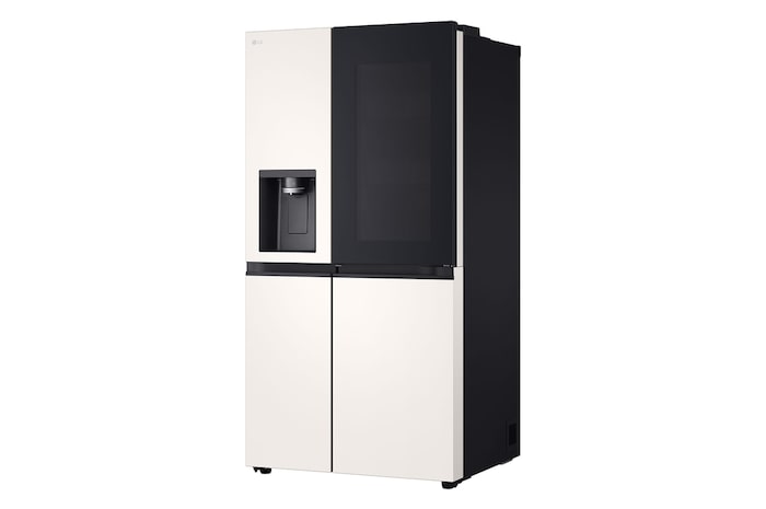 LG 628L InstaView® Door-in-Door® Side by Side Fridge in Beige, GS-X6104BE