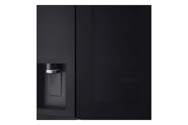 LG 628L InstaView® Door-in-Door® Side by Side Fridge in Essence Black Steel, GS-X6104EV