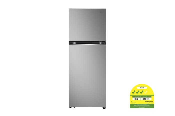 LG 335L Top Freezer Refrigerator with Smart Inverter Compressor™ in Prime Silver, GT-B3303PY