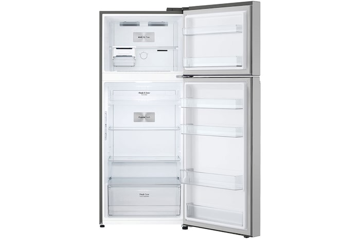 LG 375L Top Freezer Refrigerator with Smart Inverter Compressor™ in Platinum silver, GT-B3723PY