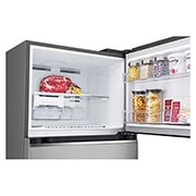 LG 375L Top Freezer Refrigerator with Smart Inverter Compressor™ in Platinum silver, GT-B3723PY