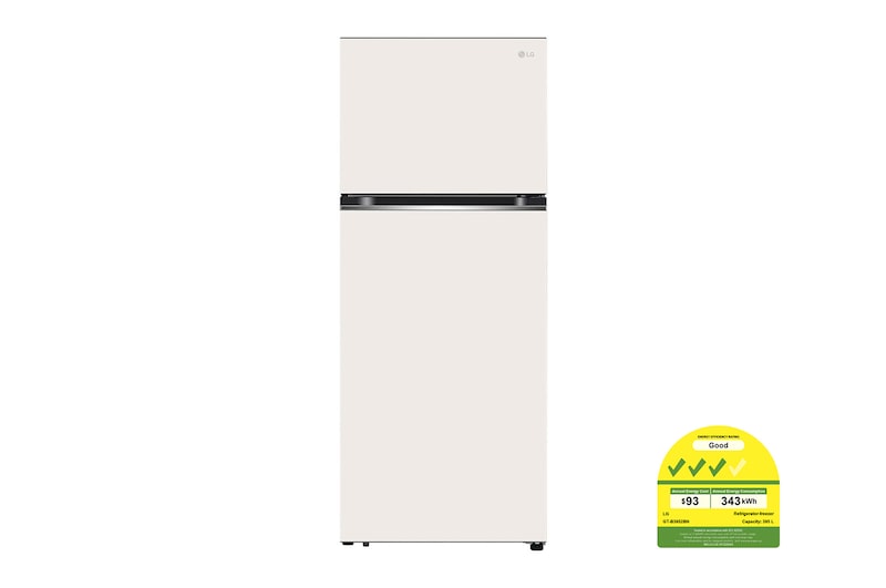 LG 395L Top Freezer with Smart Inverter Compressor™ in Objet Collection Beige, GT-B3952BN