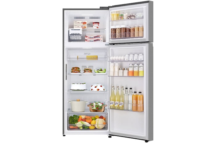 LG 461L Top Freezer Refrigerator with Smart Inverter Compressor™ in Prime Silver, GT-B4603PY