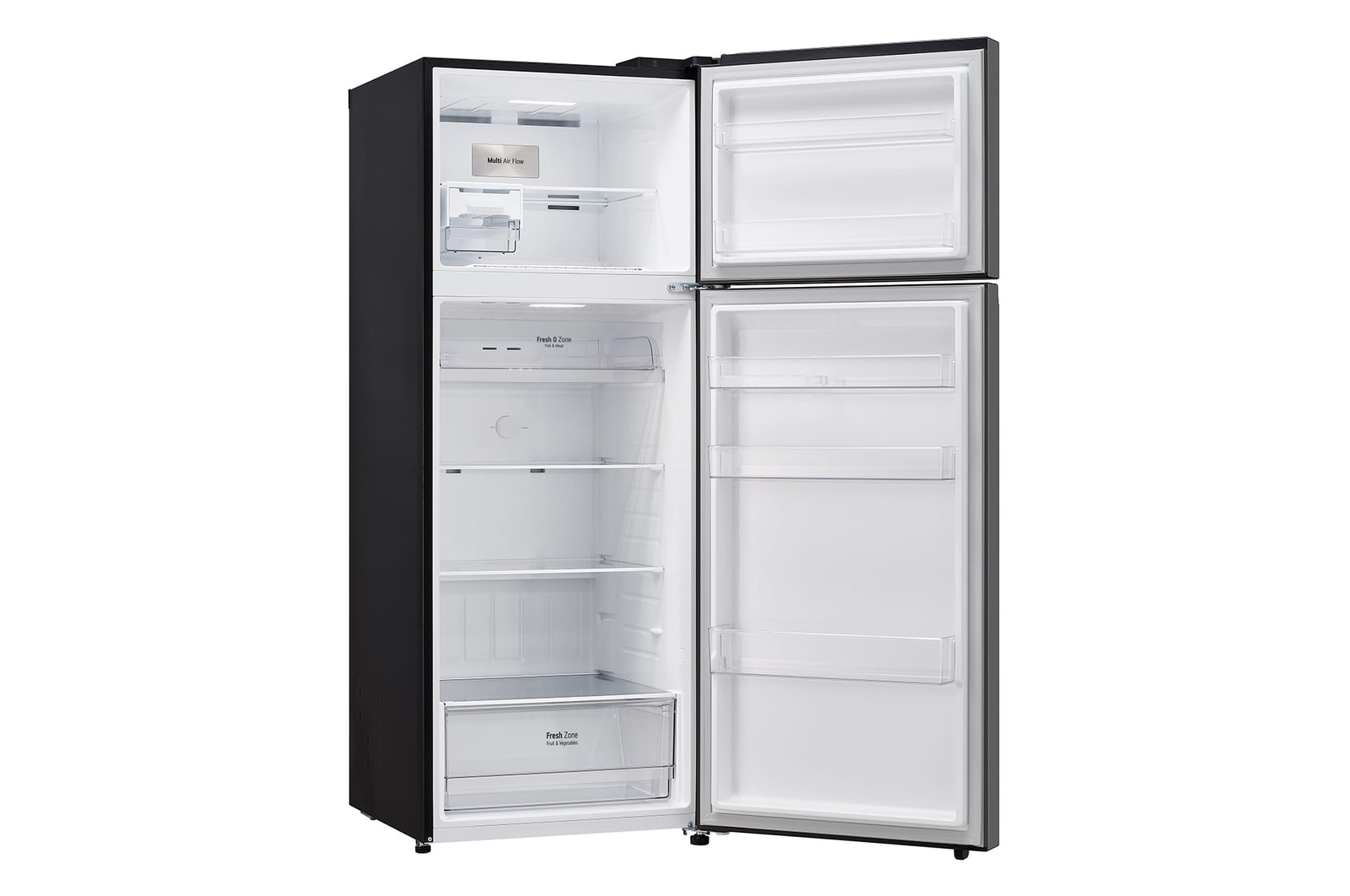 LG 461L Top Freezer Refrigerator in Black Glass, GT-B4604BM
