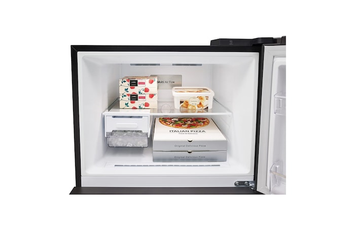 LG 461L Top Freezer Refrigerator in Black Glass, GT-B4604BM