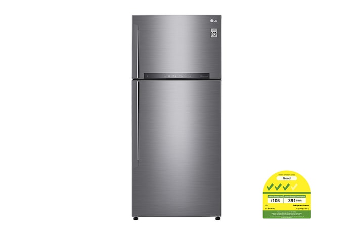 LG 475L Top Freezer with Smart Inverter Compressor™ in Platinum Silver, GT-B4783PZ