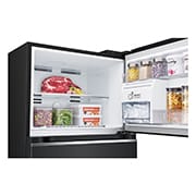 LG 383L Top Freezer Refrigerator with Smart Inverter Compressor™ in Essence Matte Black, GT-F3953EP