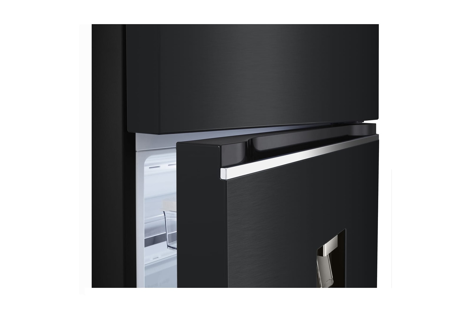 LG 383L Top Freezer Refrigerator with Smart Inverter Compressor™ in Essence Matte Black, GT-F3953EP