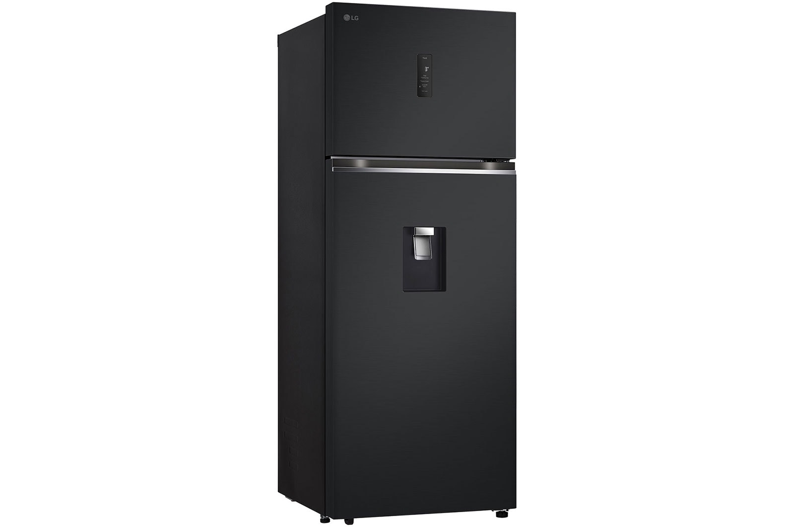LG 449L Top Freezer Refrigerator with Smart Inverter Compressor™ in Essence Matte Black, GT-F4604EP