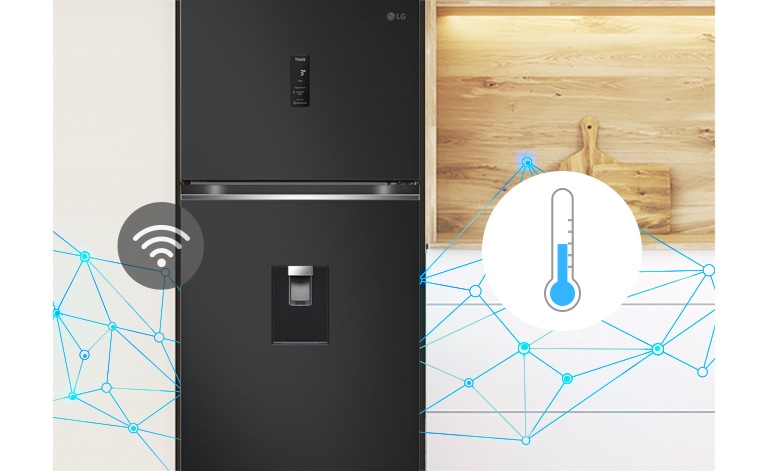 Smart Fresh Air Function is working when Fridge door is closed.