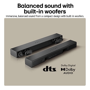 USP card: Balanced sound with the built-in sub woofers