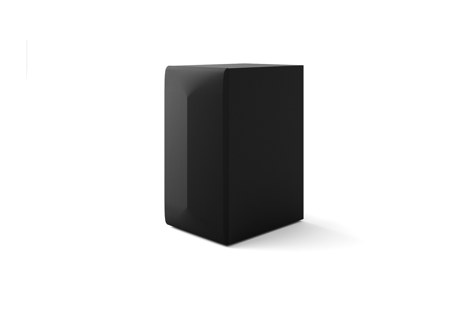Angled view of subwoofer