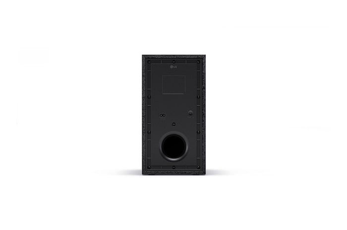 Angled view of subwoofer