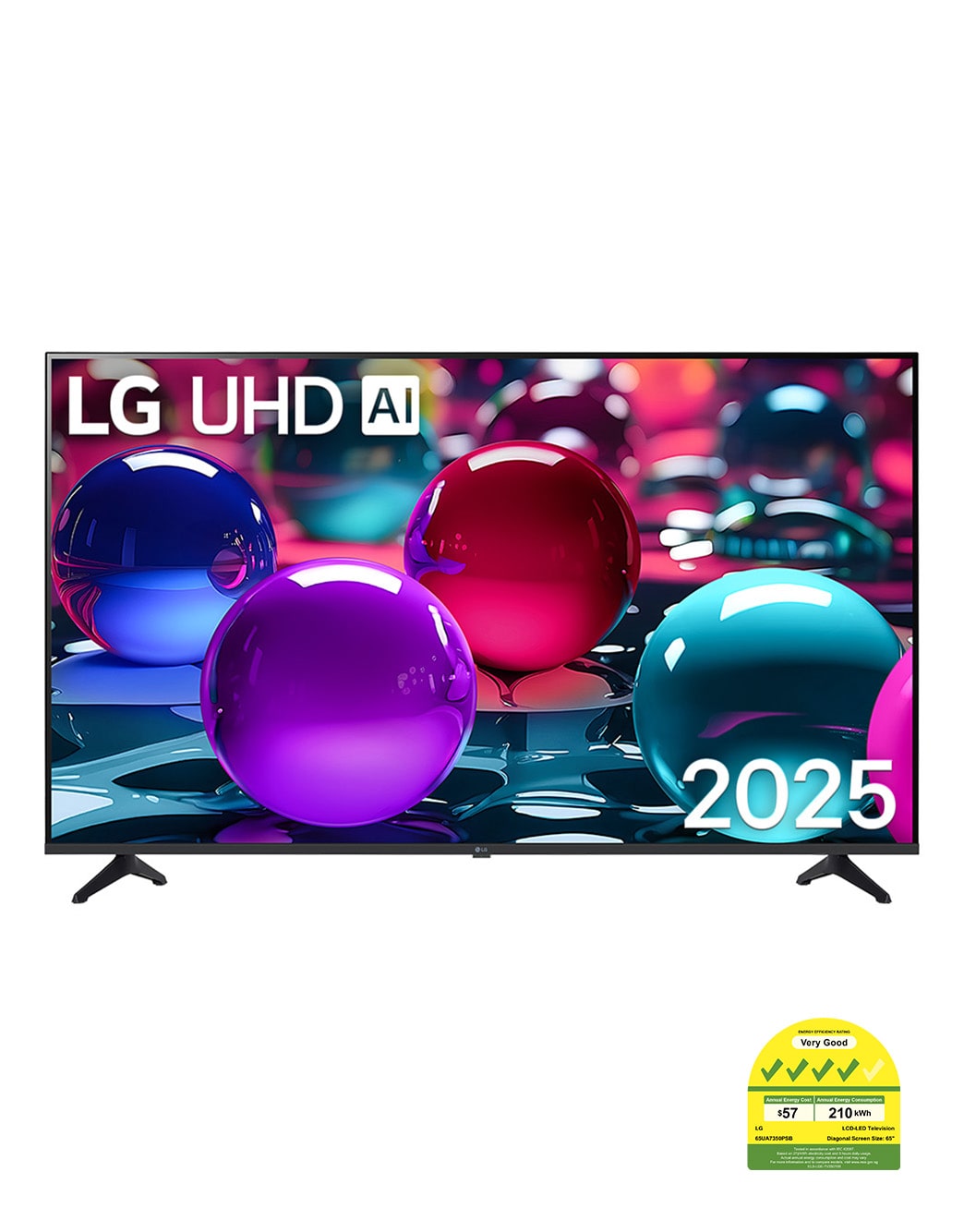 65 Inch LG UHD AI UA73 4K Smart TV - 65UA7350PSB | LG SG | LG SG