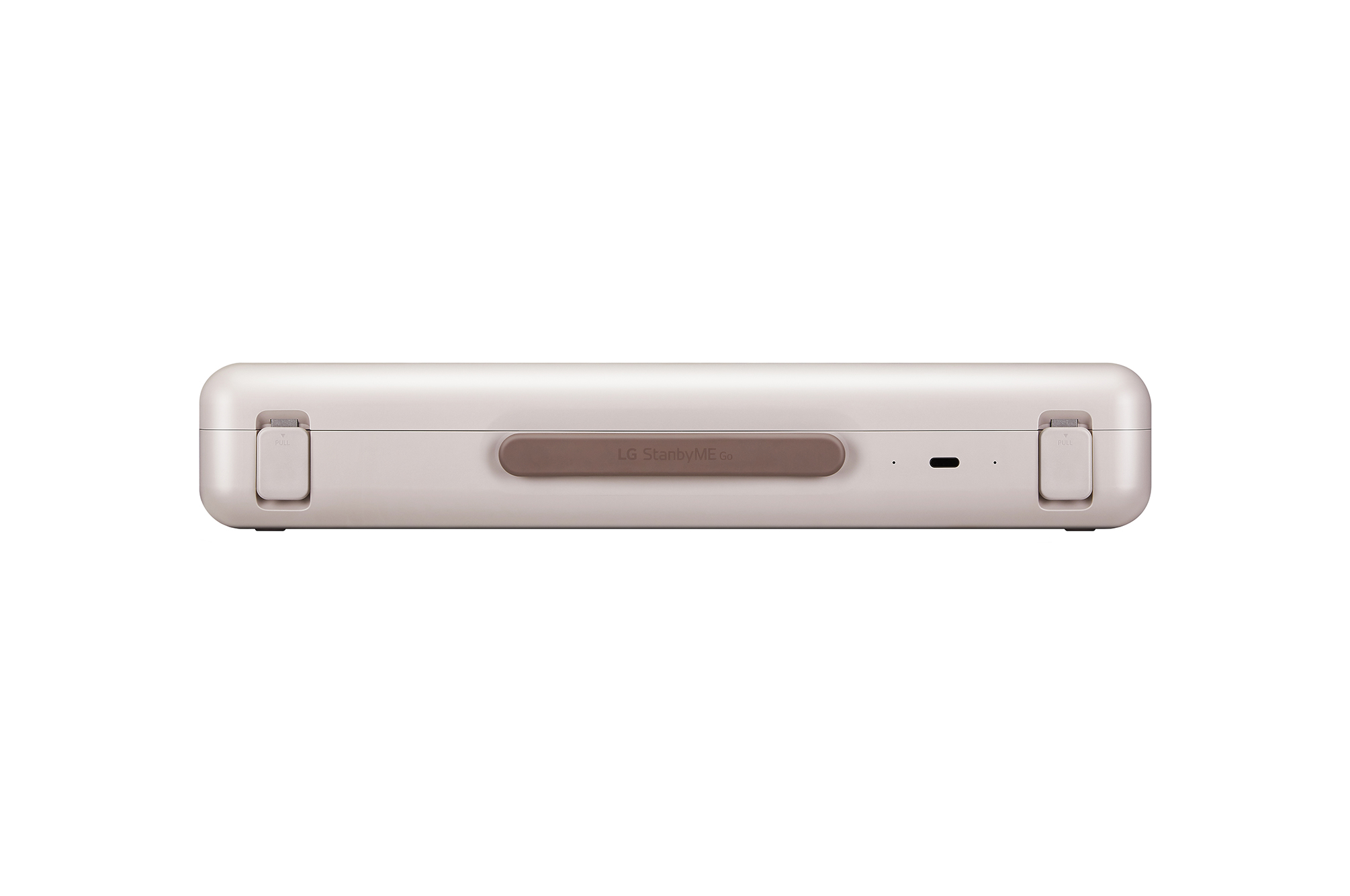 Front view of the product that shows a strap
