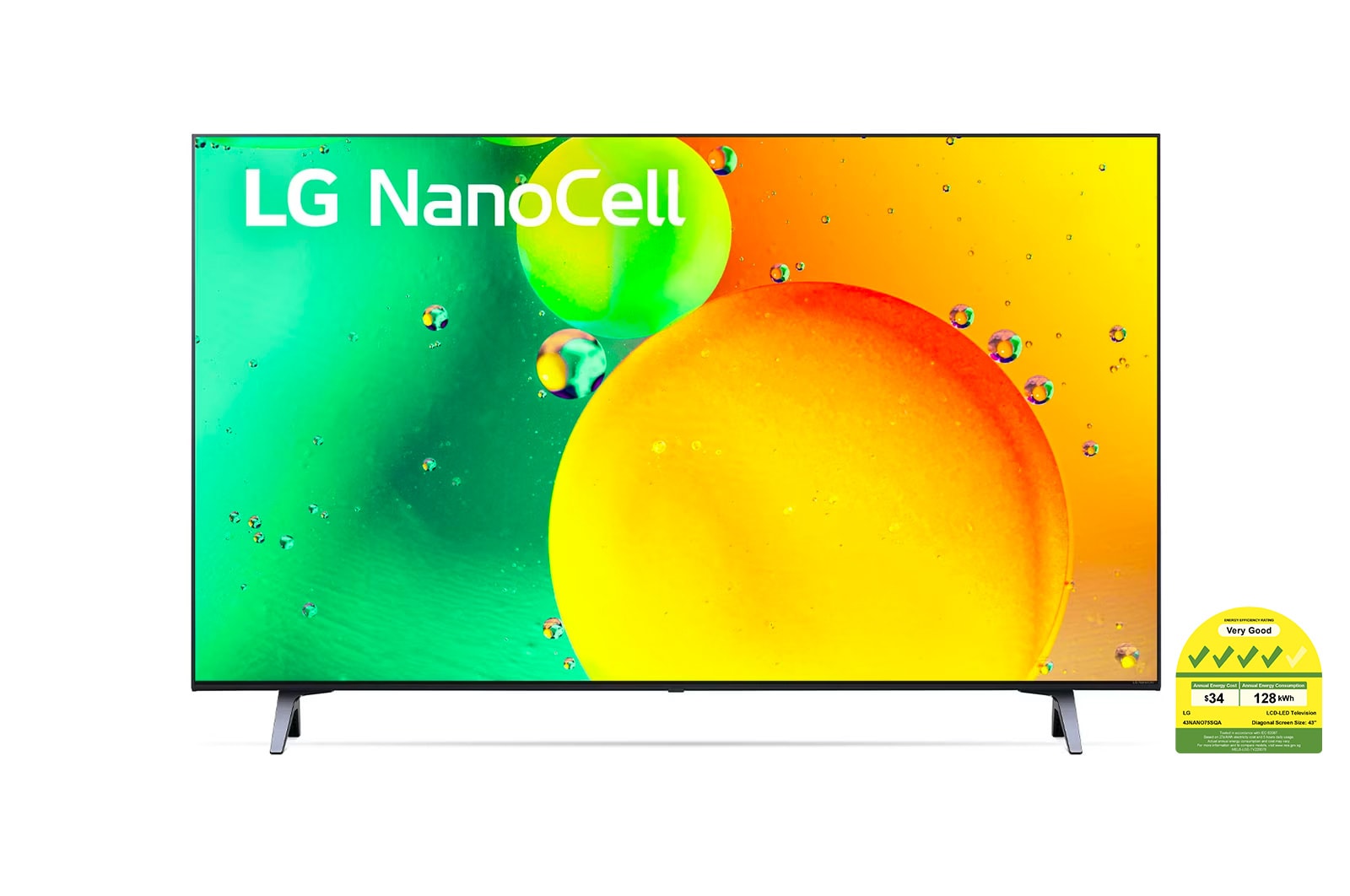 A front view of the LG NanoCell TV
